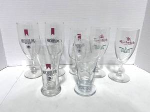 lot 86 image: Set of 7 Miscellaneous Michelob Beer Glasses