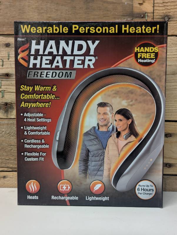 lot 111 image: Handy Heater Freedom Travel Neck Heater Portable Body Warmer, 131°F Max, 6.5-Hour Duration, Lithium-Ion Battery Included