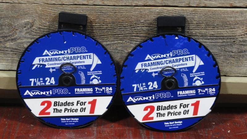 lot 84 image: Set of 4 Avanti Pro 7-14 in. x 24-Tooth Framing Circular Saw Blade