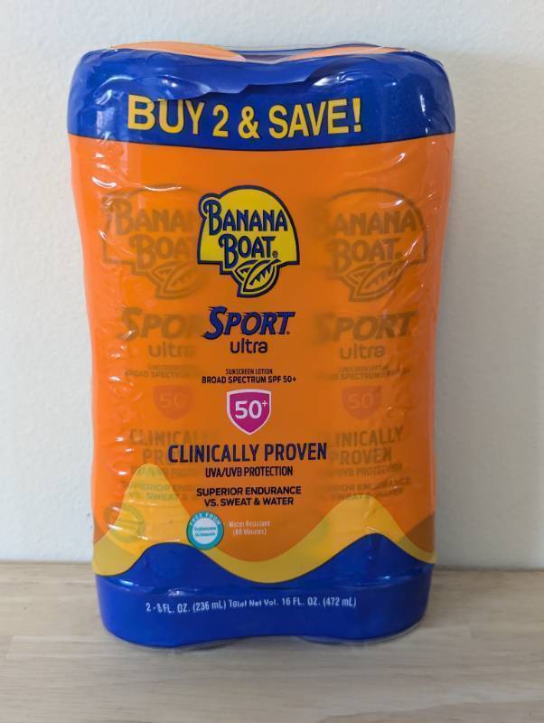 lot 137 image: Banana Boat Ultra Sport Sunscreen Lotion - 2 Pack