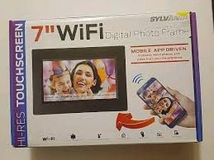lot 5 image: Sylvania WiFi 7 inch Digital Photo Picture Frame Black