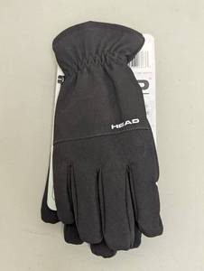 lot 30 image: Head Mens Waterproof Hybrid DuPont Sorona Gloves Size Large L Black