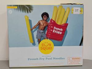 lot 37 image: SUN SQUAD FRENCH FRY NOVELTY FLOAT - YELLOWRED