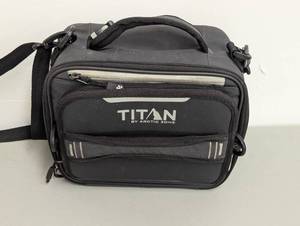 lot 19 image: Titan by Arctic Zone Fridge Cold Molded Lunch Box with Ice Walls - BlackSilver