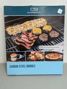 lot 13 image: Char-Broil Carbon Steel Griddle Stone Grill Topper