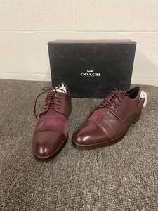 lot 35 image: Coach Waverly Patchwork Oxford Dress Shoes 7M with Box