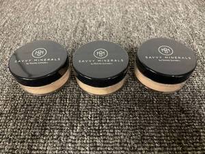 lot 51 image: Lot of 3 Savvy Minerals Foundation Powder Warm No. 1 by Young Living