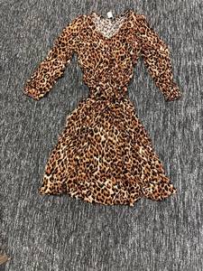 lot 168 image: Talbots Size 18 Leopard Print Long Sleeve Dress