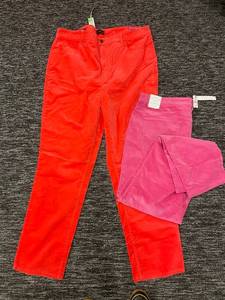 lot 180 image: Set of 2 Talbots Womens Size 16 Corduroy and Velveteen Straight Leg Pants