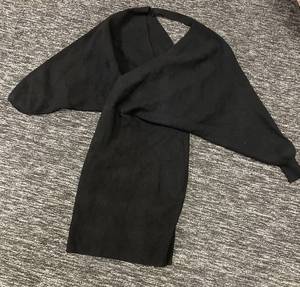 lot 182 image: Black Knit Winter Dress Size Unknown Tagless