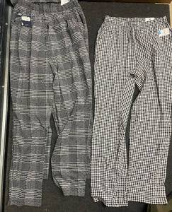 lot 185 image: 2 Pairs Lands End Sport Knit High Rise Straight Leg Pants Size M (10-12)