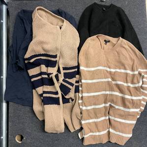 lot 197 image: Set of 4 Womens Sweaters and Tops Assorted Styles and Sizes