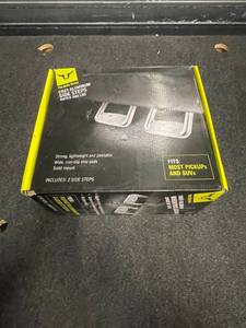 lot 211 image: Bully Brand Cast Aluminum Side Steps for Pickups and SUVs (Set of 2)