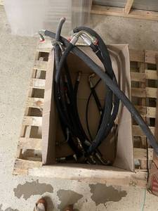 lot 231 image: Lot of Industrial Hydraulic Hoses with Fittings