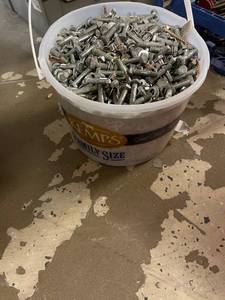 lot 249 image: Large Bucket of Assorted Bolts and Nuts