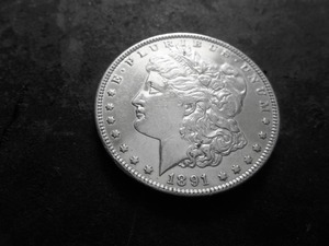 lot 18 image: 1891 Morgan Silver Dollar