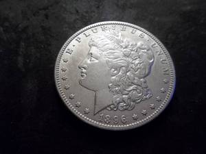 lot 20 image: 1896 O Morgan Silver Dollar
