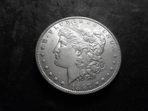 lot 21 image: 1897 Morgan Silver Dollar