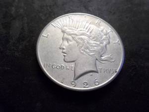 lot 31 image: 1926 D Peace Silver Dollar