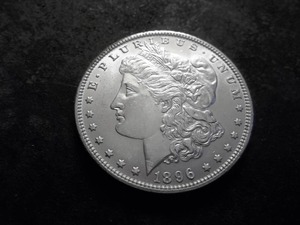 lot 19A image: 1896 Morgan Silver Dollar