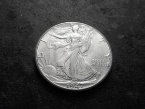 lot 39 image: 1947 D Walking Liberty Half Dollar
