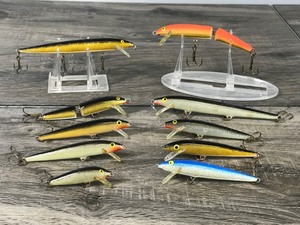 lot 209 image: Lot of 10 Rapala Fishing Lures - see description for more info