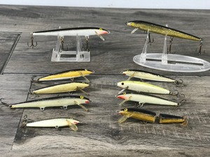 lot 211 image: Lot of 9 Rapala Fishing Lures & 1 Weber Lure - see description for more info