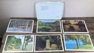lot 234 image: 6 - Vintage Minnesota Placemats (Color Scenes of the Gopher State) - Permanent - Reversible - Washable
