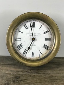 lot 308 image: A Genuine Brass Timeworks Clock - see description for more info