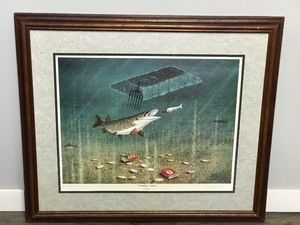 lot 11 image: Framed, Signed & Numbered Les C. Kouba Print - Darkhouse Action - 32735000 AWAG