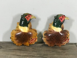 lot 335 image: 2 - Vintage Grain Belt Beer Chalk-ware Plaster Sign Pheasants