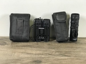 lot 344 image: Bushnell 8 x 21 Binoculars (383ft at 1000yds) - Tasso 10x25 96m1000m monocular