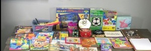 lot 349 image: Lot of Kids Items - Puzzles - Kids Books - Coloring Books - Drawing Paper - Markers - Crayons and More