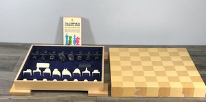 lot 354 image: Michael Graves Checker & Chess Set with Chess Player Book