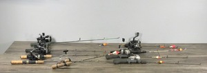 lot 387 image: Lot of 9 Ice Fishing Rods and Reels