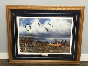 lot 397 image: Framed, Signed and Numbered Print by Jim Hansel - Autumn Snows - 16934980