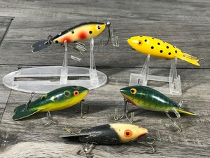 lot 409 image: Lot of 5 Collectible Whopper Stopper Fishing Lures