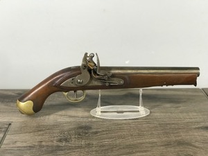 lot 1 image: Antique Tower GR .66 Caliber Flintlock Blackpowder Pistol - No FFL required