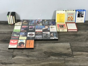 lot 191 image: Music Cassette Tapes & 8 Track Tapes - Aerosmith - Elvis - Hank Williams - Deep Purple - Steve Miller Band and More