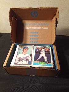 lot 158 image: Box Ranger baseball trading cards