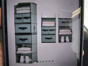 lot 112 image: Smirly Closet Organizer