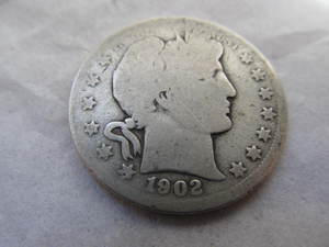 lot 39 image: BARBER SILVER HALF DOLLAR