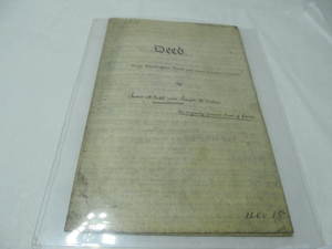 lot 56 image: ANTIQUE DEED