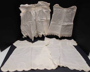 lot 13 image: Four Vintage Cotton Baby Dresses