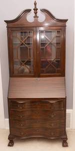 lot 6 image: Vintage Drop Front Secretary Desk
