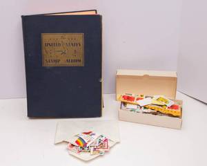 lot 101 image: Vintage United States Stamp Album with Vintage Stamps