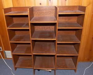 lot 105 image: Wooden Shelving System