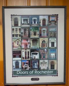 lot 99 image: Doors of Rochester, MN Framed Artwork