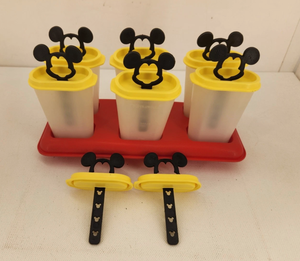 lot 48 image: Vintage BRAND NEW Tupperware Ice Tups  Mickey Mouse Disney Popsicle Set