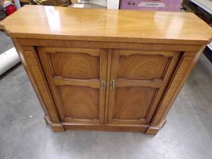 lot 57 image: Wood TV Stand